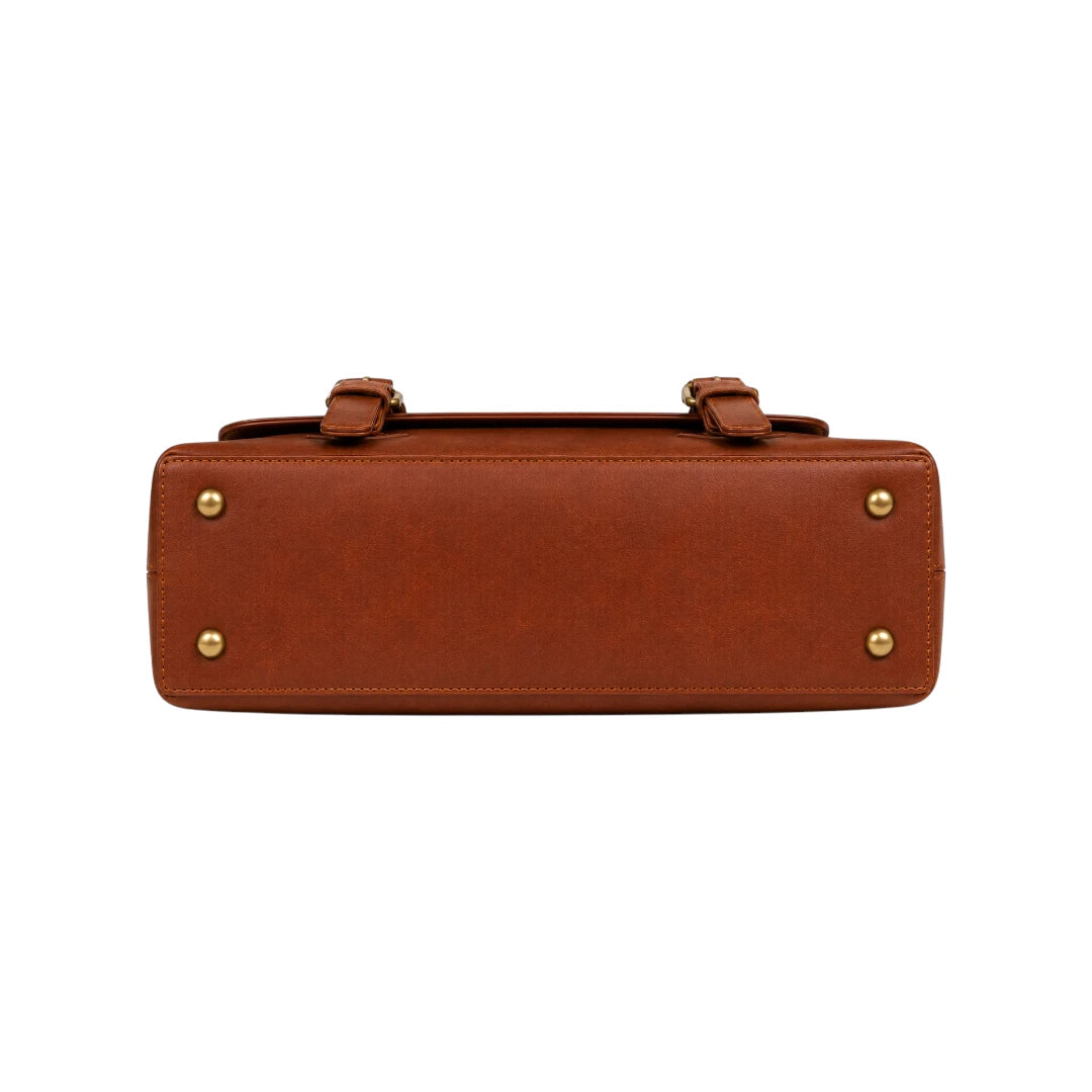 Ziqo Brown Elegant Everyday Satchel Carry Bag