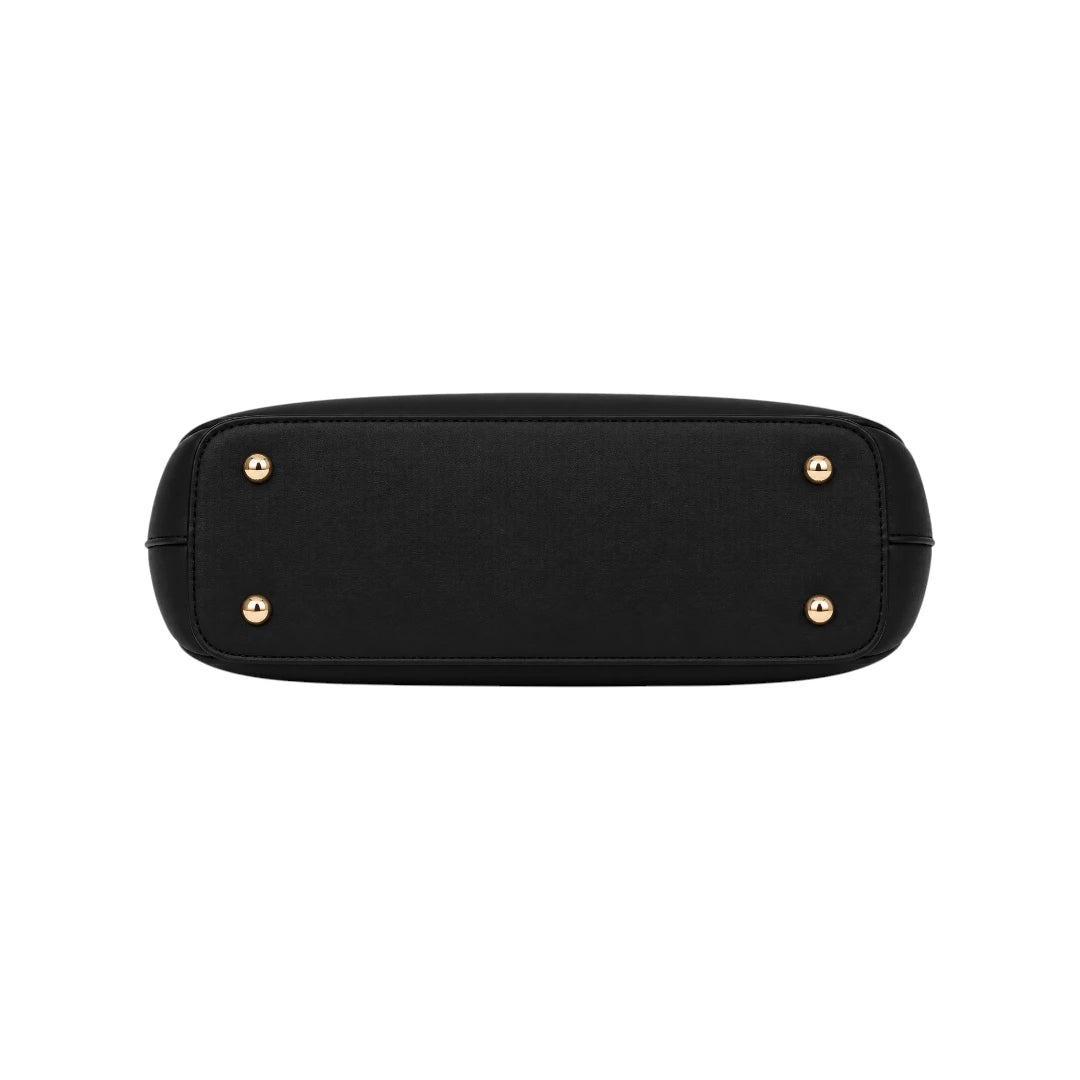 Ziqo Noira Black Classic Crescent Shoulder Bag