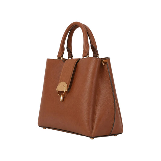 Ziqo Verona Brown Classic Structured Fashion Handbag