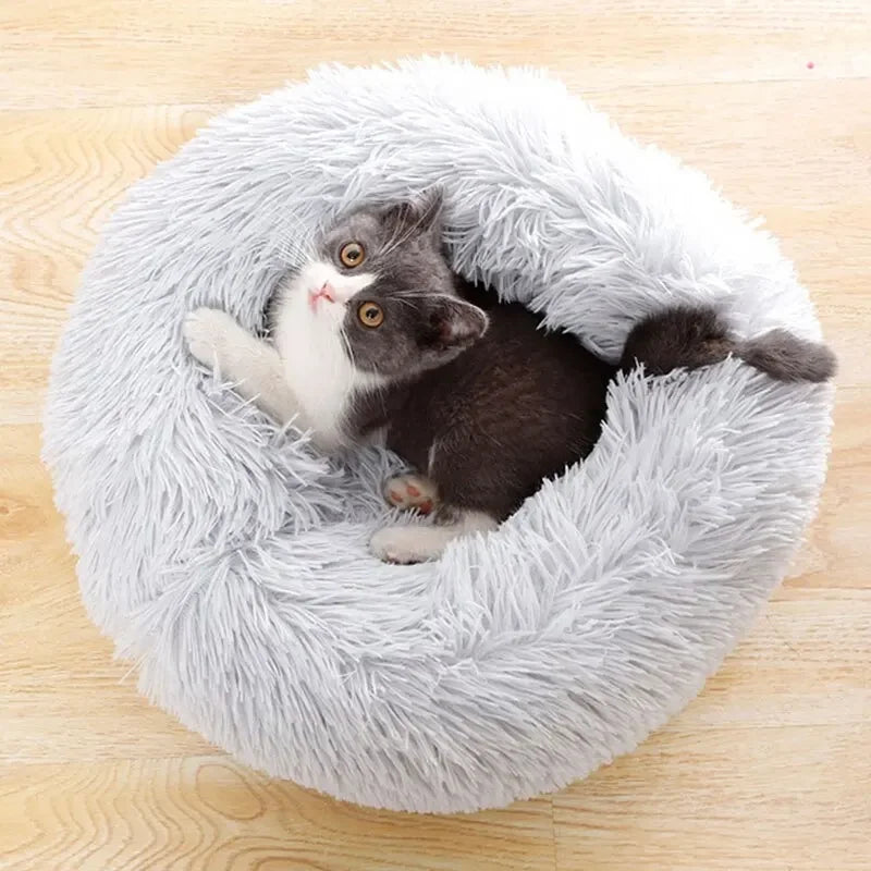 Super Cat Bed Warm Sleeping Cat Nest Soft Long Plush Best Pet Dog Bed for Dogs Basket Cushion Cat