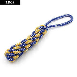 1PC Dog Toy Carrot Knot Rope Ball Cotton Rope Dumbbell Puppy Cleaning Teeth Chew Toy Durable Braided Bite