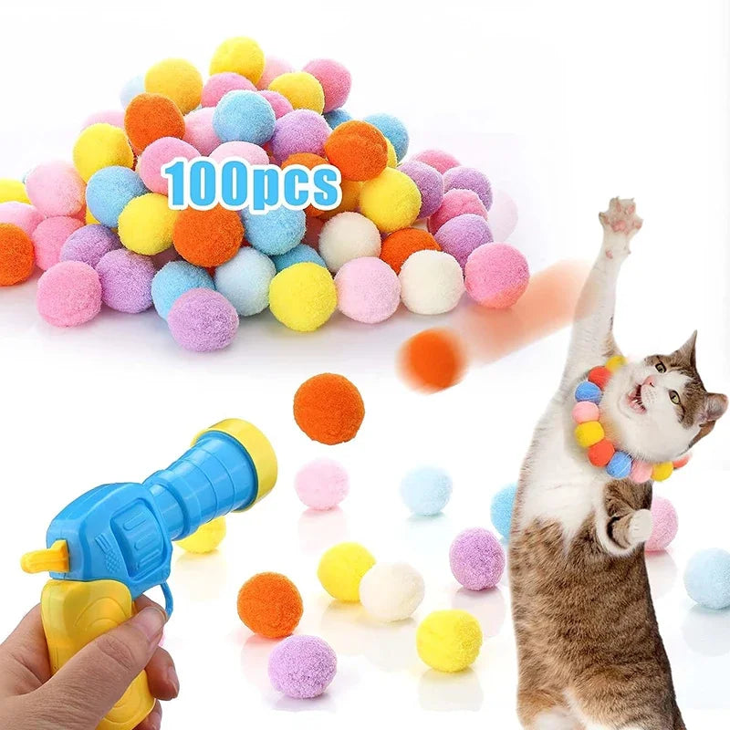 Cat Toys Interactive Launch Training Toy For Pet Kitten Creative Mini Shooting Gun