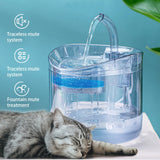 Cat Water Feeder Automation Sensor Faucet Fountain Food Grade Transparent Plastic