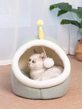 Cat Bed House Kennel Nest Round Pets Sleeping Cave Kitten Beds Pet Basket