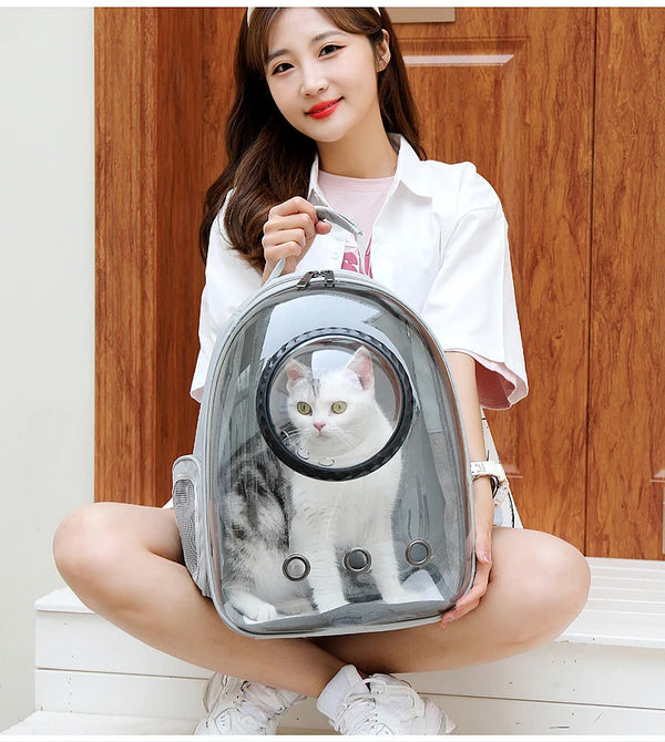 Transparent Cat Carrying Bags Space Breathable Pet Backpack Portable Puppy Pets Backpack