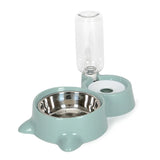 1pcs Blue Pet Dog Cat Bowl Fountain Automatic Food Water Feeder Container