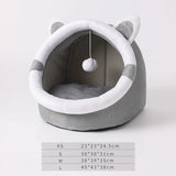 Cat Bed House Kennel Nest Round Pets Sleeping Cave Kitten Beds Pet Basket