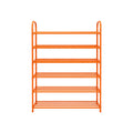 Ziqo 6-Tier Large Shoe Rack Organizer - Orange Multi-Layer Vertical Footwear Stand