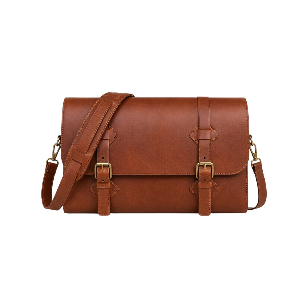 Ziqo Brown Elegant Everyday Satchel Carry Bag