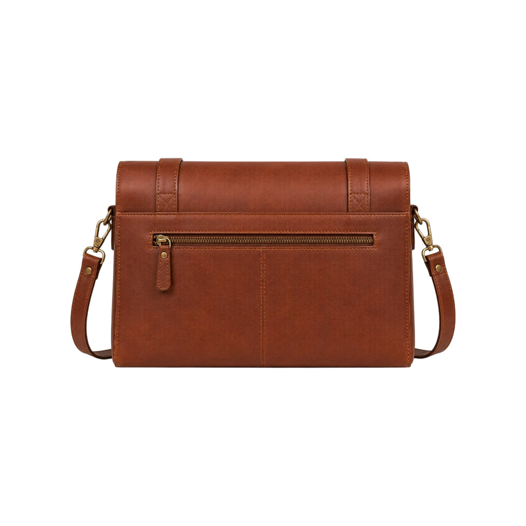 Ziqo Brown Elegant Everyday Satchel Carry Bag