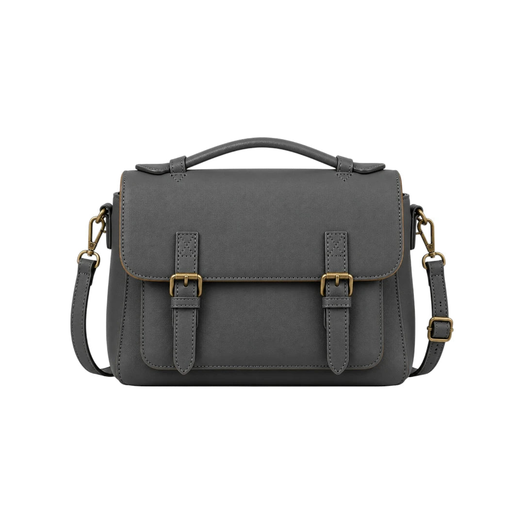 Ziqo Camden Grey Classic Everyday Satchel Bag