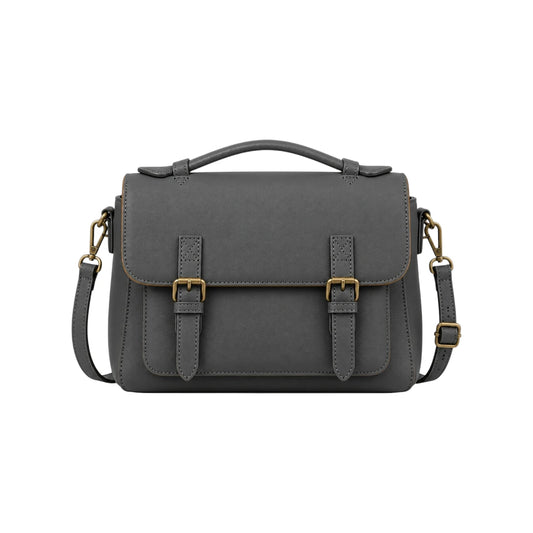 Ziqo Camden Grey Classic Everyday Satchel Bag