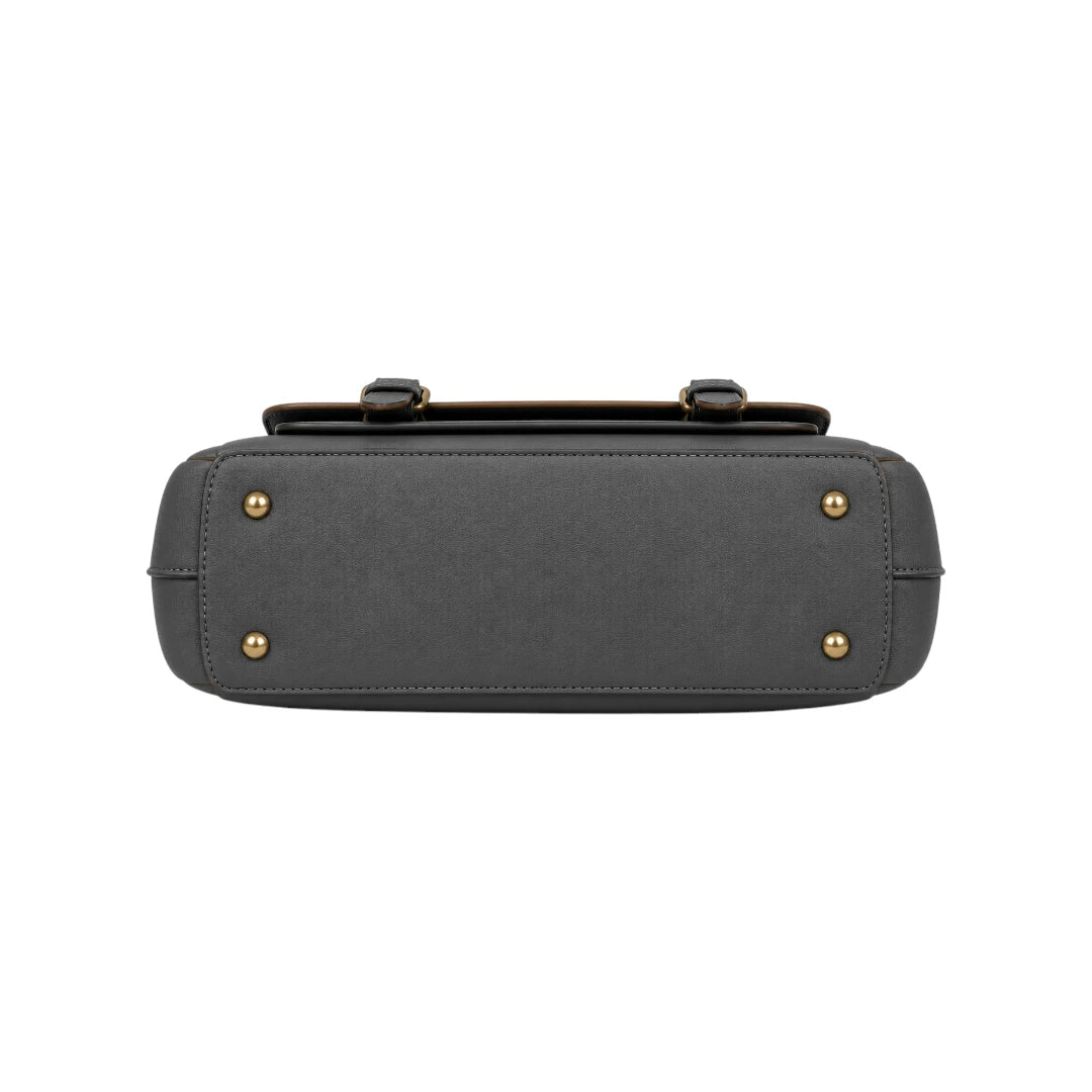 Ziqo Camden Grey Classic Everyday Satchel Bag